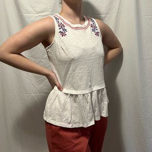 NWT embroidered tank
